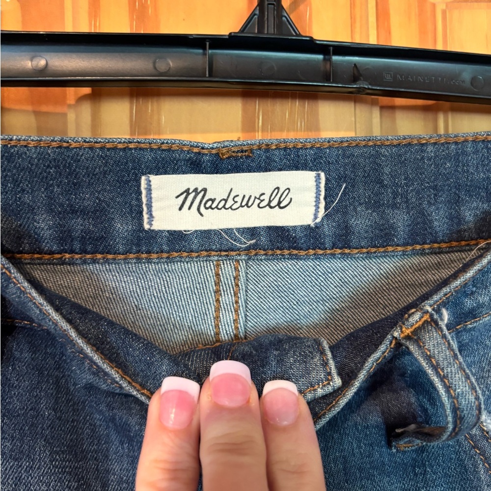 Madewell Distressed Ankle Jeans in Deep Blue - Picture 4 of 4
